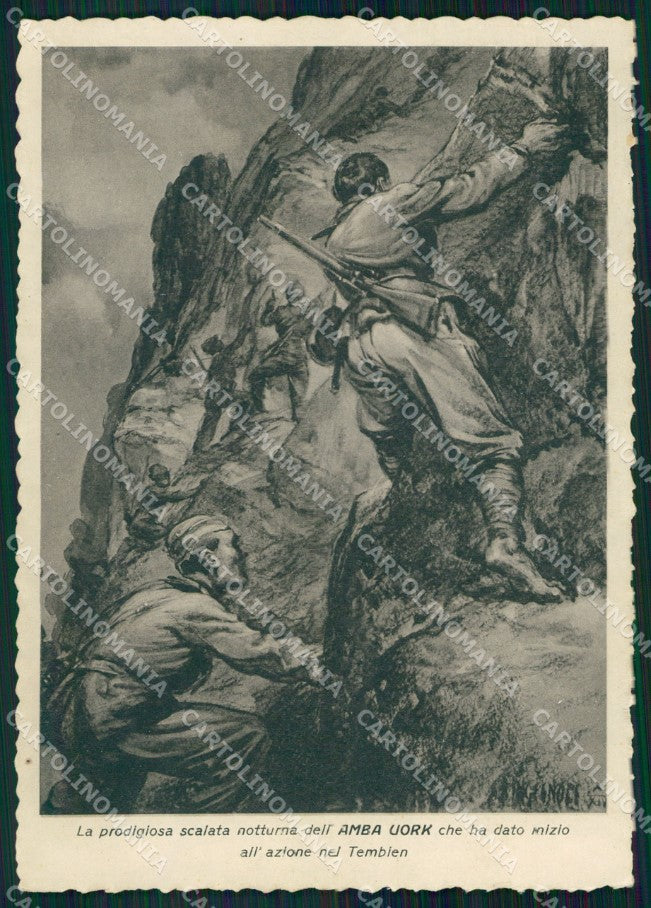 Militari Avvenimenti Illustrati Coloniale Ingegnoli Etiopia FG cartolina XF7383 – fronte