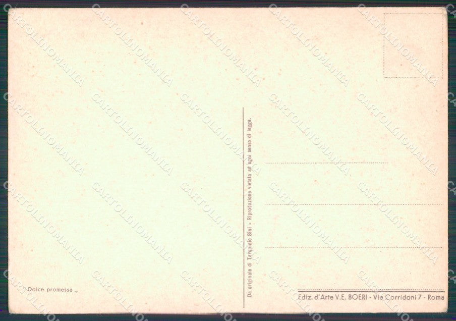 Militari Marina Dolce Promessa Boeri PIEGHINA FG cartolina XF7446 – retro
