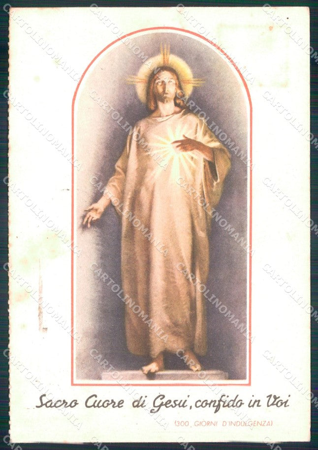 Militari Sacro Cuore Propaganda WW2 WWII FG cartolina XF7449 – retro