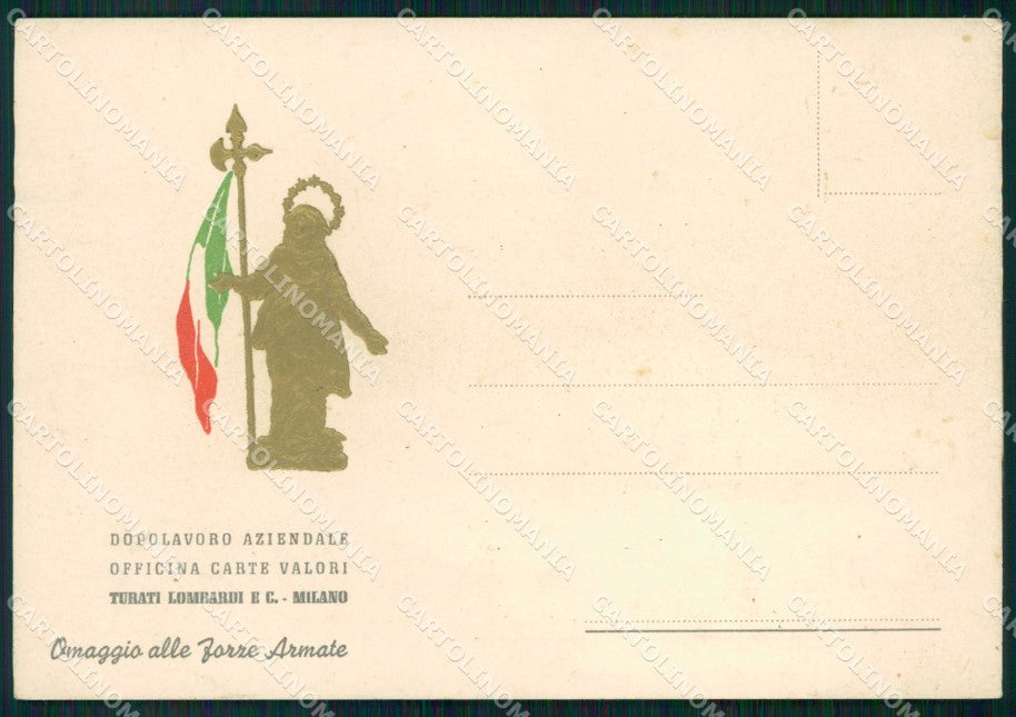 Militari Omaggio alle Forze Armate Madonnina Milano FG cartolina XF7462 – fronte