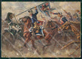Militari Genova Cavalleria Cenni ABRASA PIEGHINE FG cartolina XF7496 – fronte