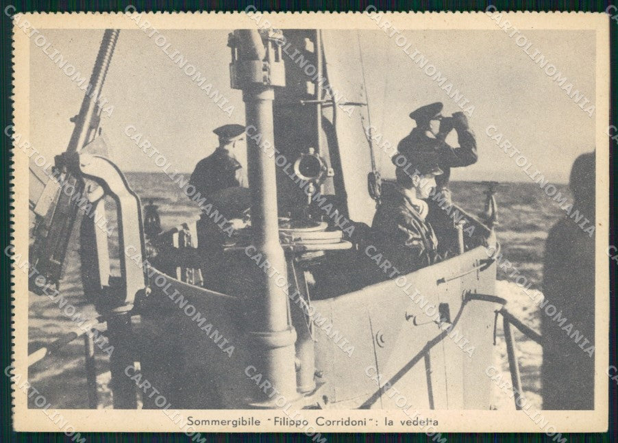 Militari Propaganda PNF Marina Sommergibile Corridoni FG cartolina XF7499 – fronte