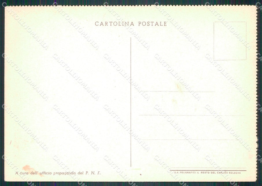 Militari Propaganda PNF Azioni D'artiglieria FG cartolina XF7500 – retro