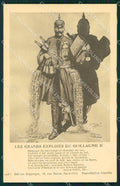 WW1 WWI Propaganda Kaiser Wilhelm cartolina postcard XF7616 – fronte