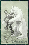 WW1 WWI Propaganda Kaiser Wilhelm Russia cartolina postcard XF7642 – fronte
