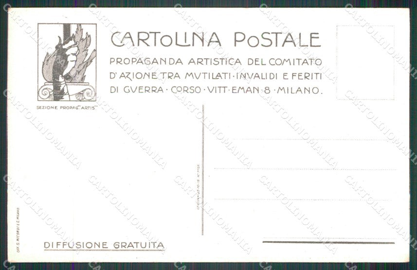 WW1 WWI Propaganda Kaiser Wilhelm Carabinieri cartolina postcard XF7669 – retro