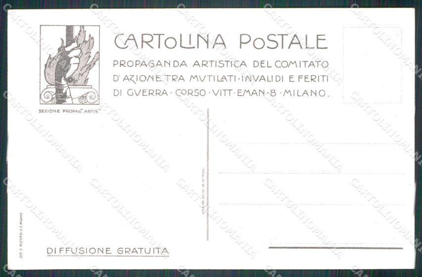 WW1 WWI Propaganda Kaiser Wilhelm Carabinieri cartolina postcard XF7743 – retro