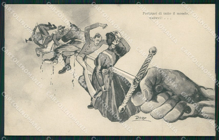 WW1 WWI Propaganda Russia cartolina postcard XF7843 – fronte