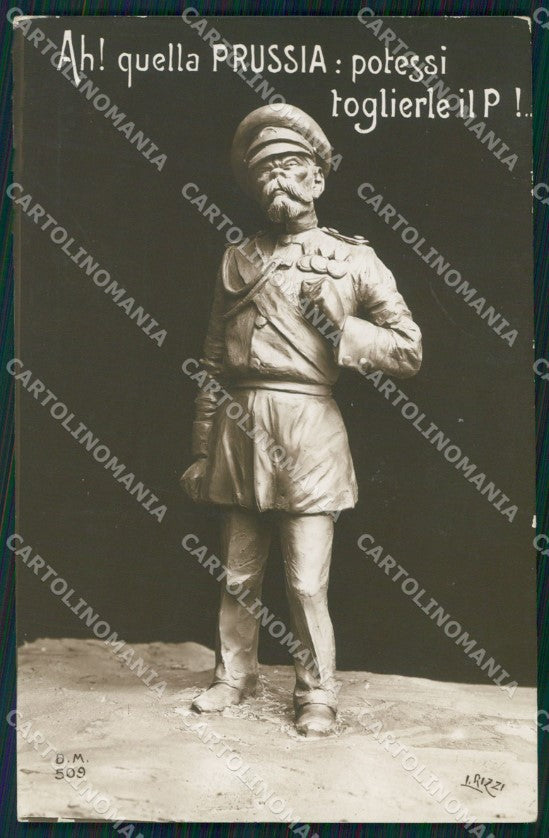 WW1 WWI Propaganda Russia Rizzi RPPC cartolina postcard XF7850 – fronte