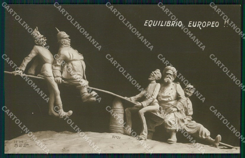 WW1 WWI Propaganda Anti German Russia RPPC cartolina postcard XF7897 – fronte