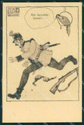 WW1 WWI Propaganda Anti Austria Parrot De Murtas cartolina postcard XF7917 – fronte