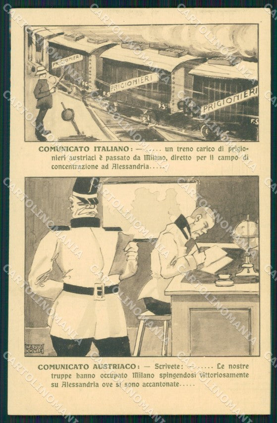 WW1 WWI Propaganda Anti Austria Cappadonia cartolina postcard XF7931 – fronte