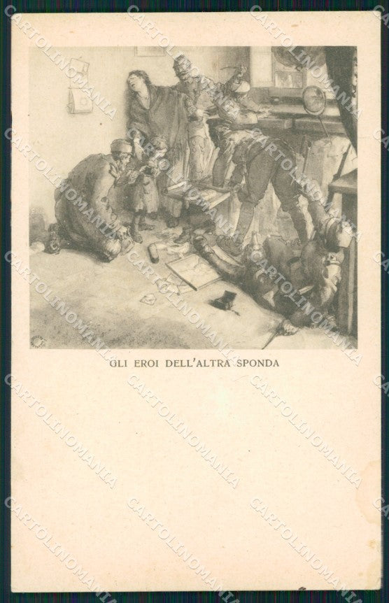 WW1 WWI Propaganda Anti Austria CORNER CREASE cartolina postcard XF7944 – fronte