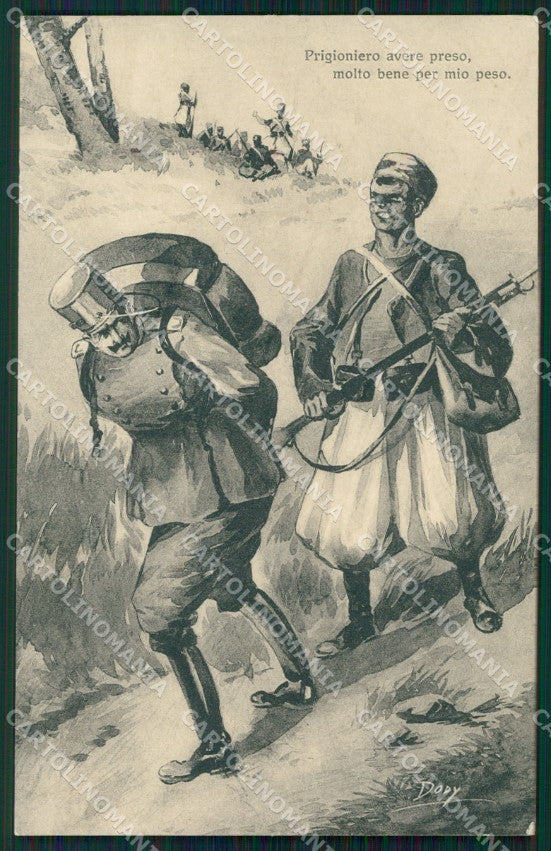 WW1 WWI Propaganda Anti Austria cartolina postcard XF7952 – fronte