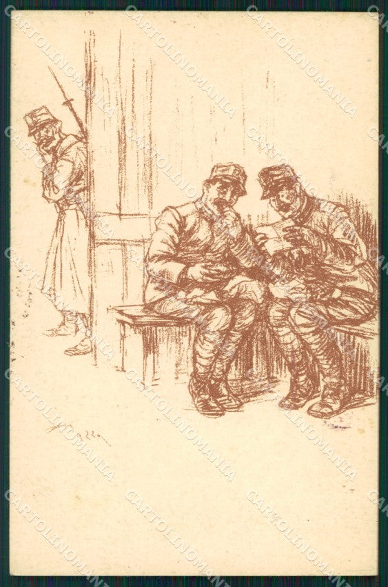 WW1 WWI Propaganda Anti Austria cartolina postcard XF7953 – fronte