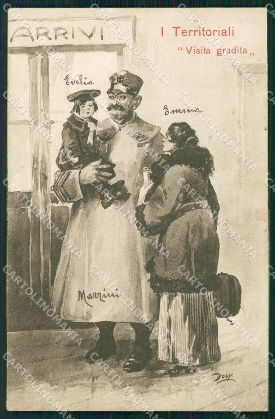 WW1 WWI Propaganda I Territoriali Dody cartolina postcard XF7977 – fronte