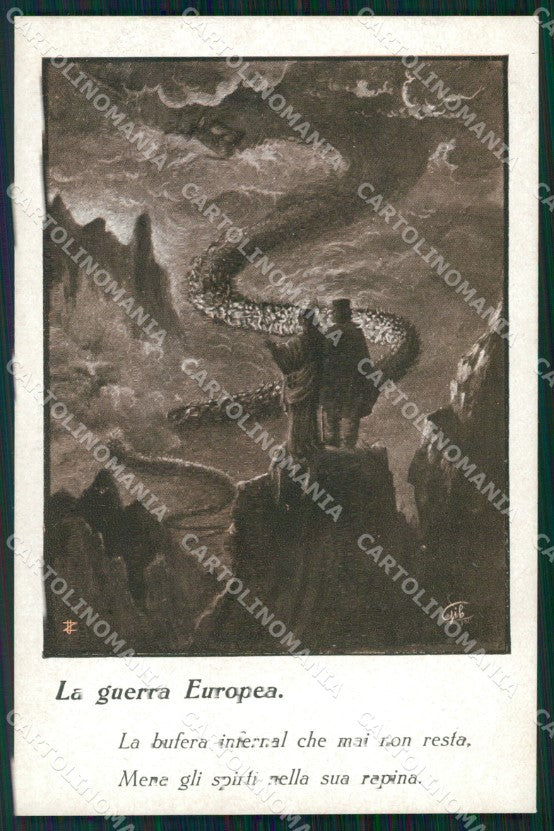 WW1 WWI Propaganda Garibaldi Italia Gib cartolina postcard XF7998 – fronte