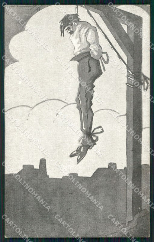WW1 WWI Propaganda Anti Austria Simonetti Death Torino cartolina postcard XF8031 – fronte
