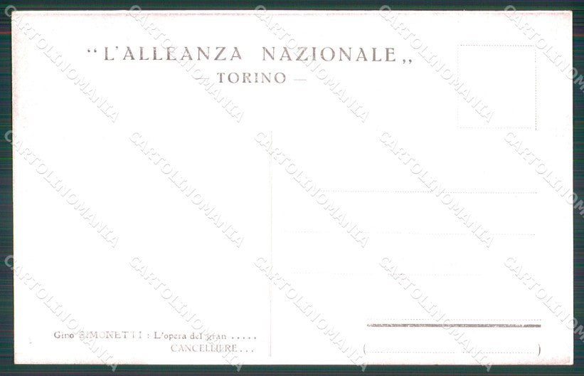 WW1 WWI Propaganda Anti German Simonetti Torino cartolina postcard XF8032 – retro