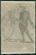 WW1 WWI Propaganda Soldier Giobbe RPPC cartolina postcard XF8051 – fronte