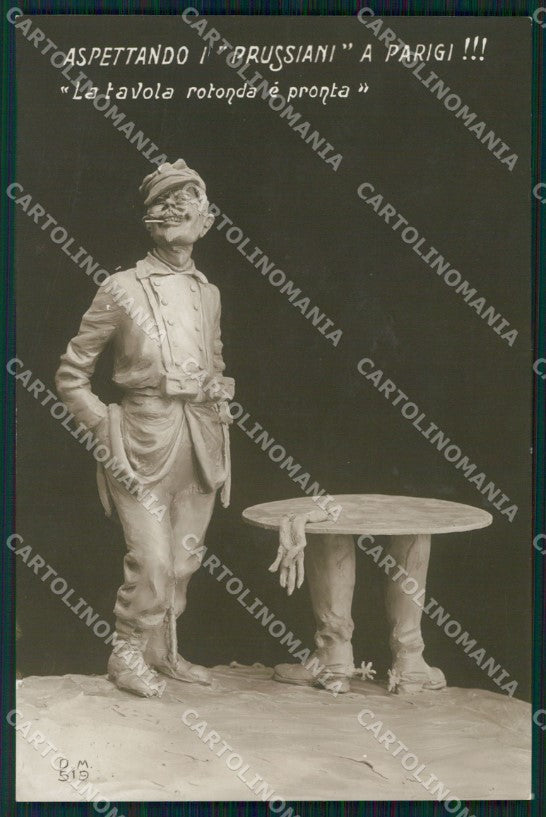 WW1 WWI Propaganda France Soldier RPPC cartolina postcard XF8056 – fronte