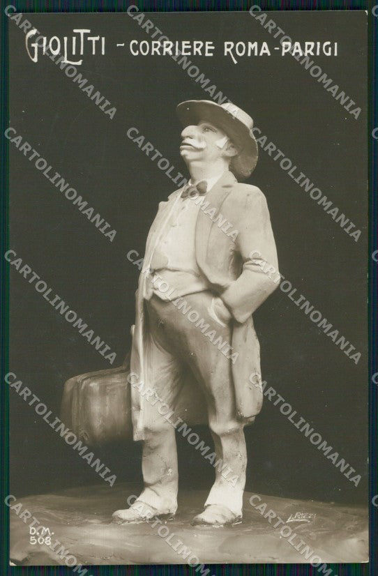 WW1 WWI Propaganda Giolitti Politica Rizzi RPPC cartolina postcard XF8061 – fronte