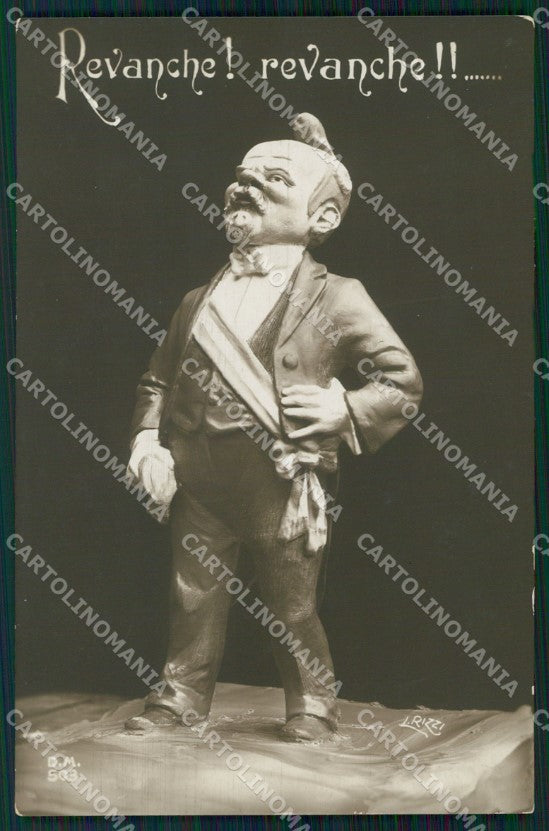 WW1 WWI Propaganda France Politica Rizzi RPPC cartolina postcard XF8064 – fronte