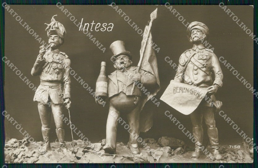 WW1 WWI Propaganda Russia France France Rizzi RPPC cartolina postcard XF8067 – fronte