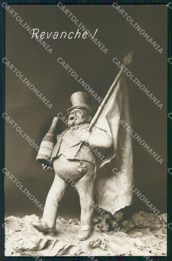 WW1 WWI Propaganda France Politica RPPC cartolina postcard XF8070 – fronte