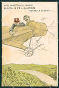 WW1 WWI Propaganda Aviazione Anti German cartolina postcard XF8120 – fronte