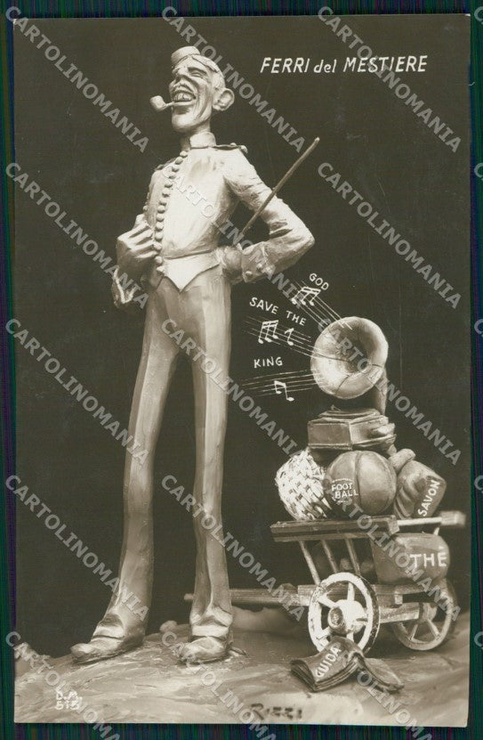 WW1 WWI Propaganda British Rizzi Gramophone RPPC cartolina postcard XF8121 – fronte