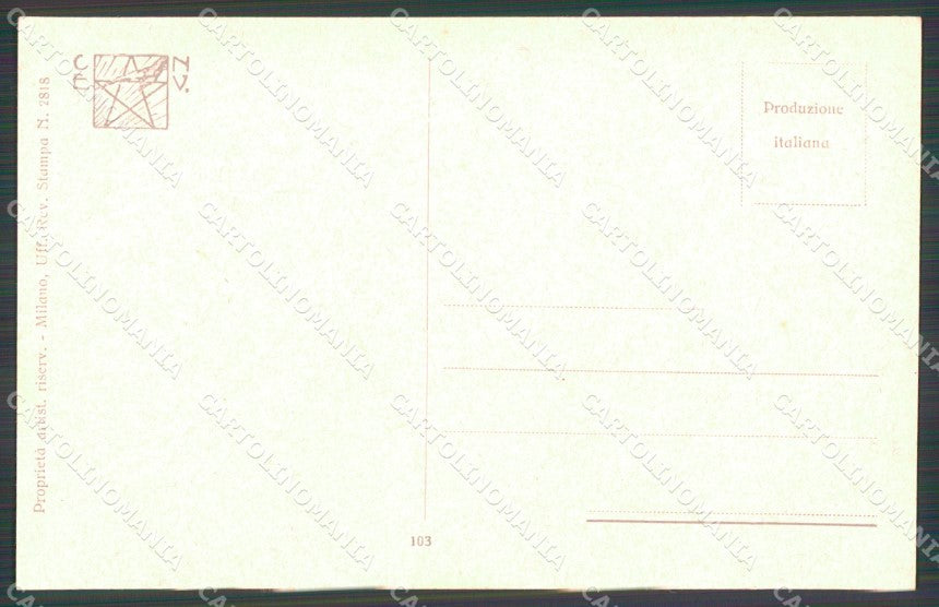 WW1 WWI Propaganda Olivieri Tricolore Child cartolina postcard XF8142 – retro