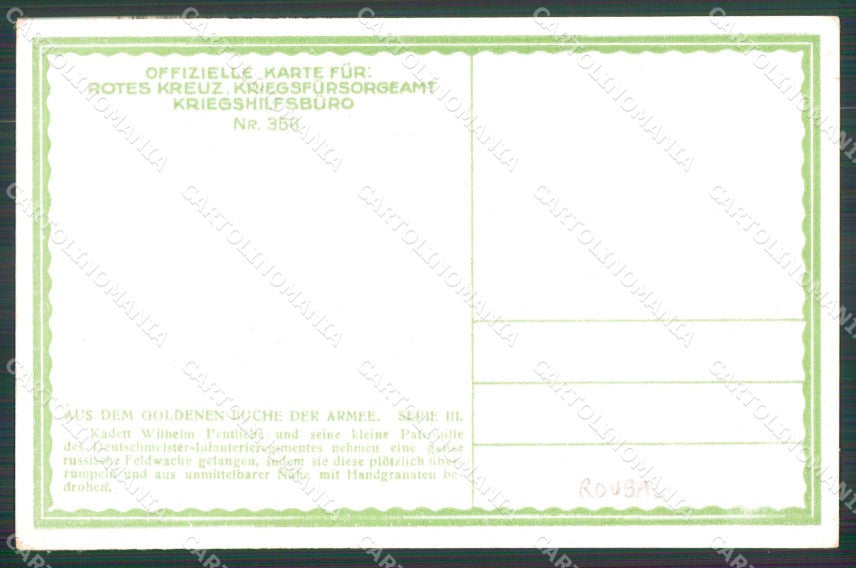 Militari WW1 WK1 AK Soldaten Rotes Kreuz 356 Roubal cartolina XF8195 – retro