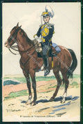 Militari Uniformi Cavallo Cavalleria P. V. Robiquet Russia cartolina XF8202 – fronte