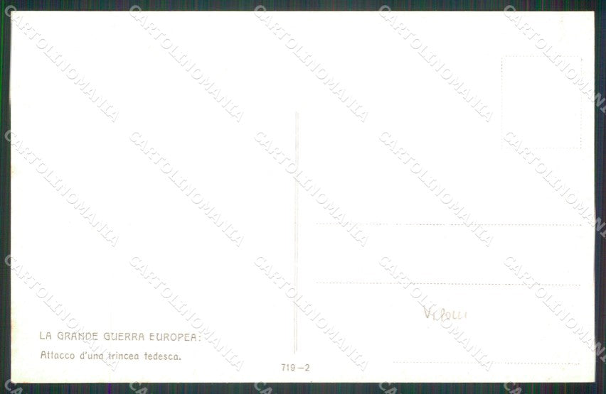 Militari La Grande Guerra Europea Tedeschi Polli serie 719-2 cartolina XF8216 – retro