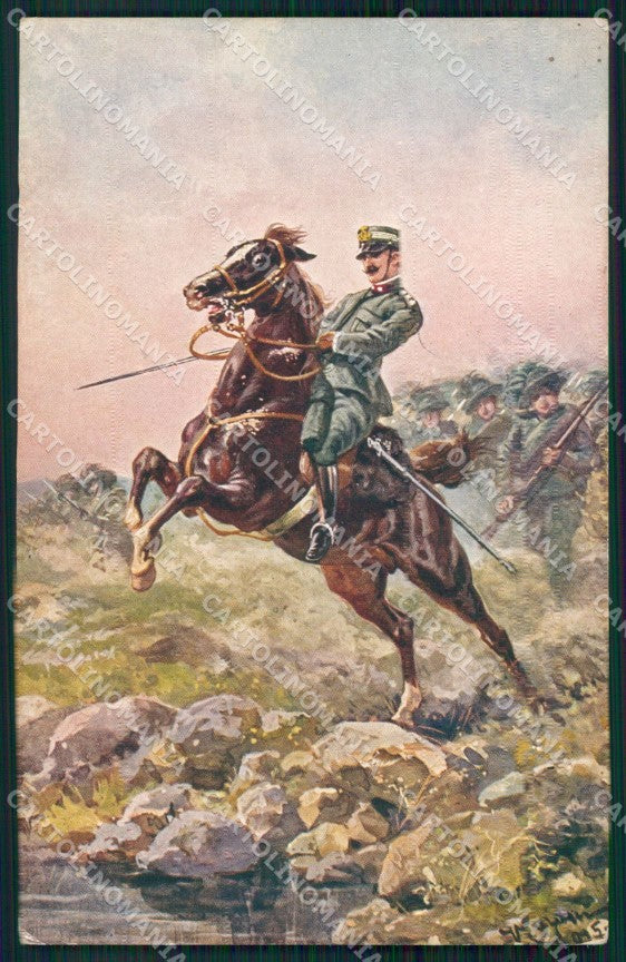 Militari Esercito Italiano Bersaglieri serie 2895-4 Cajani cartolina XF8233 – fronte