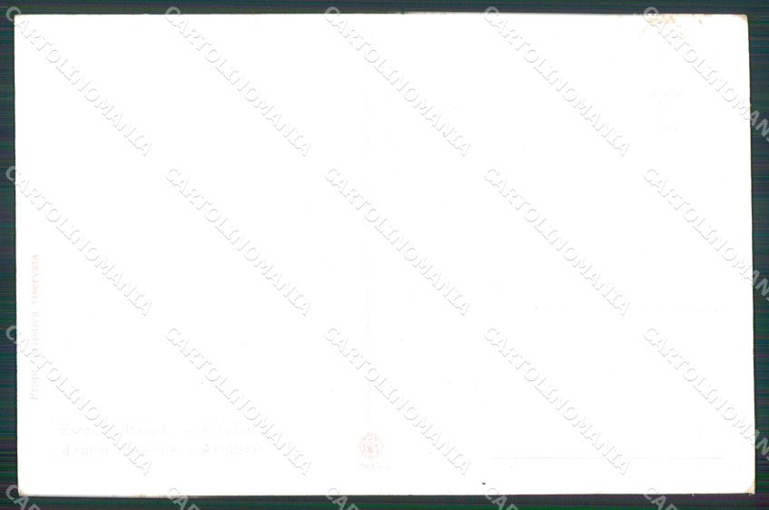 Militari Esercito Italiano Artiglieria serie 2895-2 Cajani cartolina XF8234 – retro