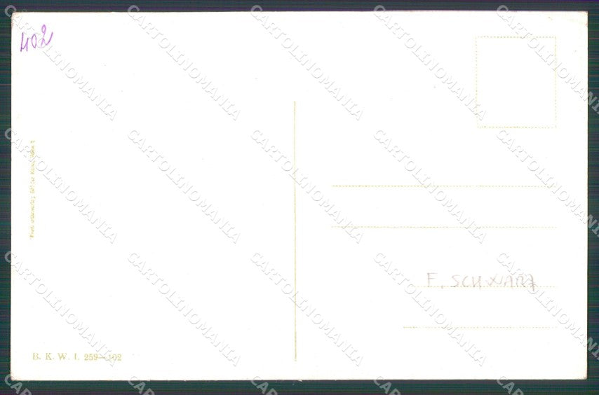 Militari WW1 WK1 AK Soldaten F. Schwarz BKWI 259-102 cartolina XF8239 – retro