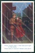 Militari Soldier Romantic Couple Inter Art serie 1795 cartolina XF8285 – fronte
