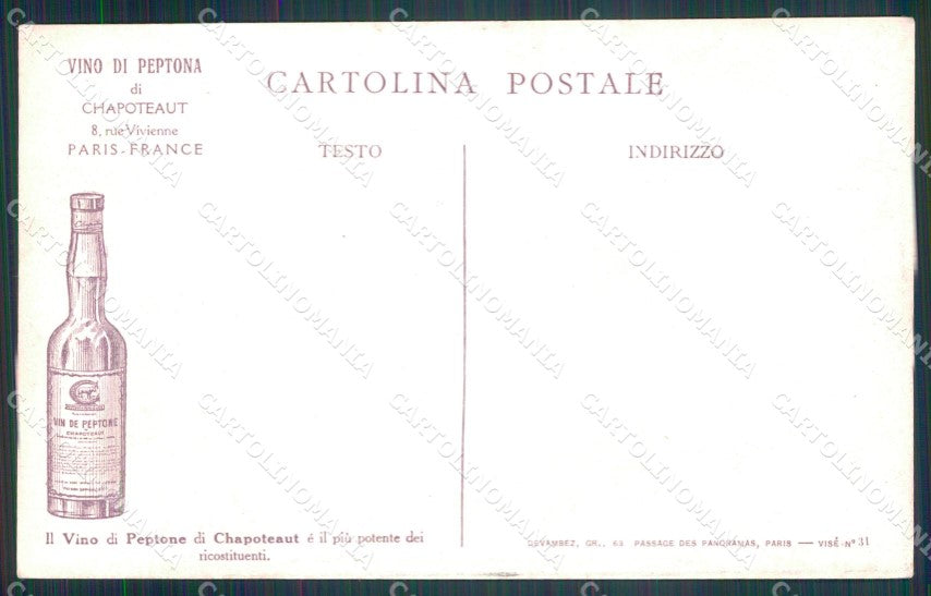 Militari Inglesi English Soldiers Pubblicitaria Vino di Peptona cartolina XF8291 – retro
