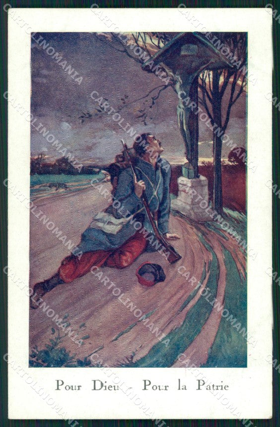 Militari Francesi French Soldier Propaganda WWI cartolina XF8309 – fronte