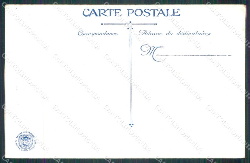 Militari Propaganda WWI France Chasseurs Cyclistes L.V.C. cartolina XF8328 – retro