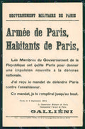 Militari Propaganda WWI France Gallieni 1914 cartolina XF8332 – fronte