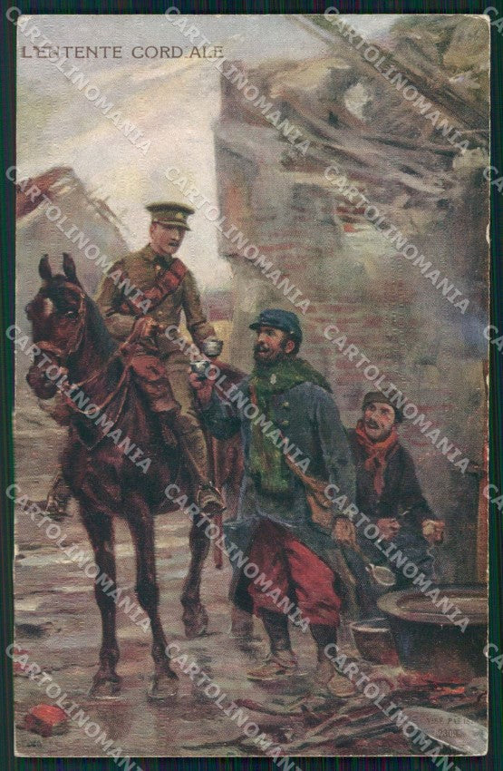 Militari Propaganda WWI French Soldiers Edition Patriotique cartolina XF8348 – fronte