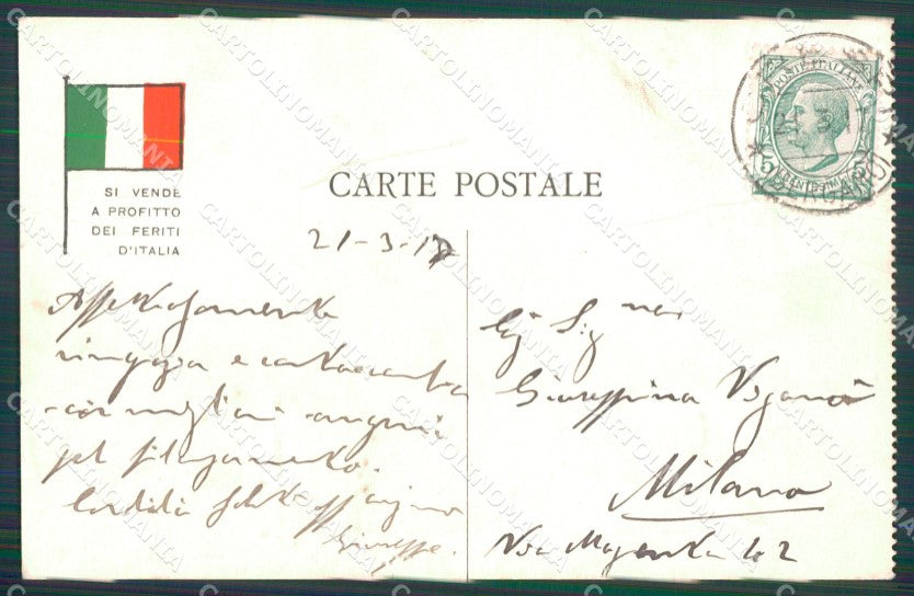 Militari Propaganda WW1 WWI Anti German ABRASA Raemaekers cartolina XF8380 – retro