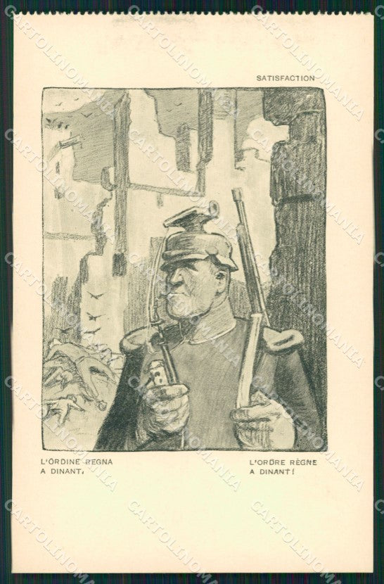 Militari Propaganda WW1 WWI Anti German Louis Raemaekers cartolina XF8389 – fronte