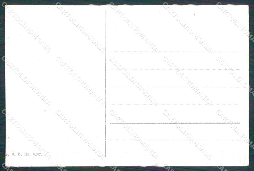 Artist Signed WW1 WK1 R L B Soldat Frau Lady serie 4247 cartolina XF8401 – retro