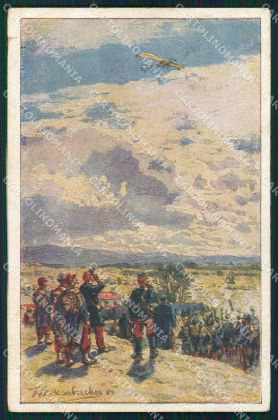 WW1 T.v.Eckenbrecher Deutscher Luftflotten Verein STRAPPINO cartolina XF8414 – fronte
