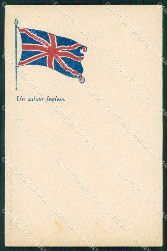Militari Propaganda WW1 WWI Lega Italo Britannica Trento cartolina XF8425 – fronte