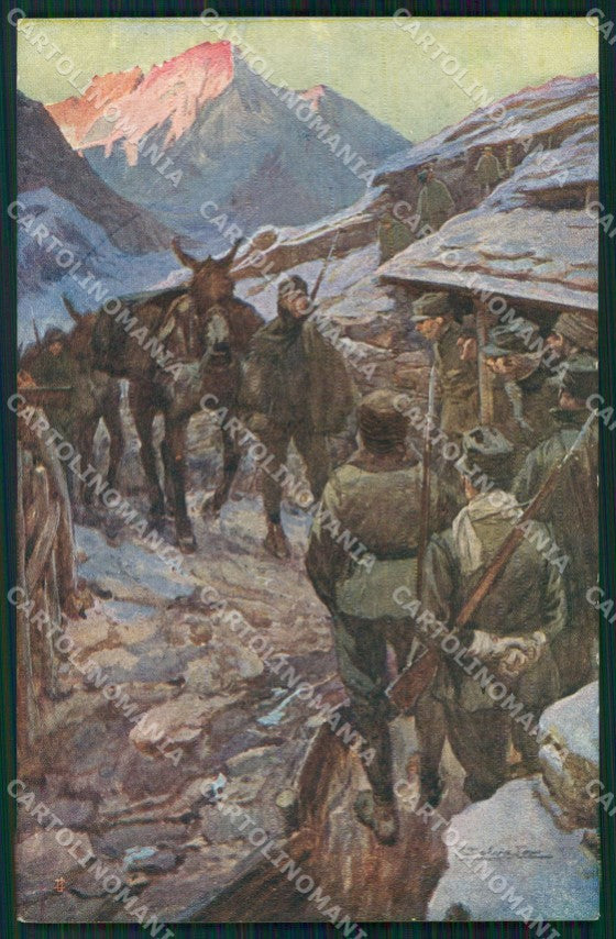 Militari Propaganda WW1 Comitato Lombardo Mutilati Salvadori cartolina XF8446 – fronte